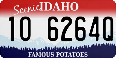 ID license plate 1O6264Q