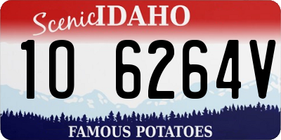 ID license plate 1O6264V