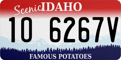 ID license plate 1O6267V