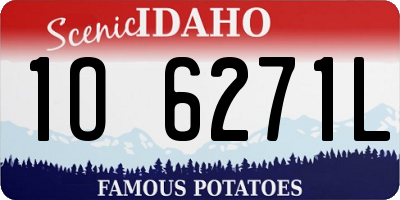 ID license plate 1O6271L