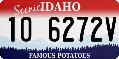 ID license plate 1O6272V
