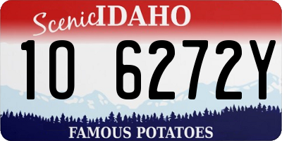 ID license plate 1O6272Y