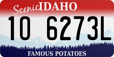 ID license plate 1O6273L