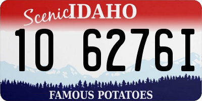 ID license plate 1O6276I