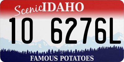 ID license plate 1O6276L