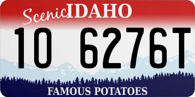 ID license plate 1O6276T