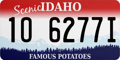 ID license plate 1O6277I