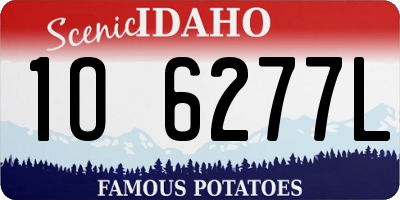 ID license plate 1O6277L