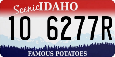 ID license plate 1O6277R