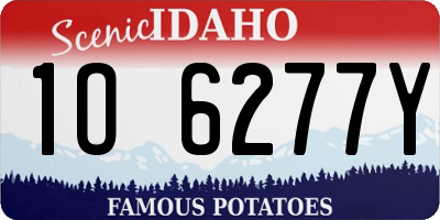 ID license plate 1O6277Y