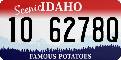 ID license plate 1O6278Q
