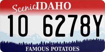 ID license plate 1O6278Y