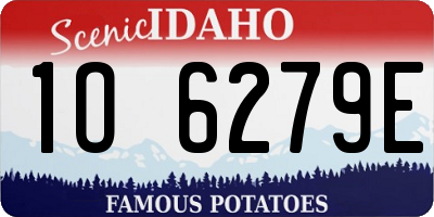 ID license plate 1O6279E
