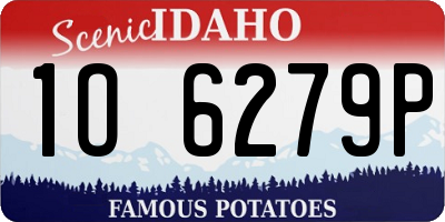 ID license plate 1O6279P