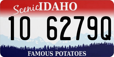 ID license plate 1O6279Q