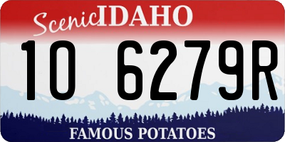 ID license plate 1O6279R