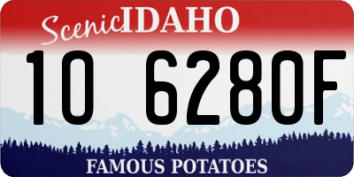 ID license plate 1O6280F