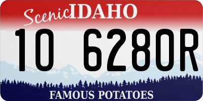 ID license plate 1O6280R