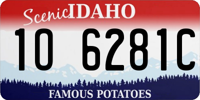 ID license plate 1O6281C