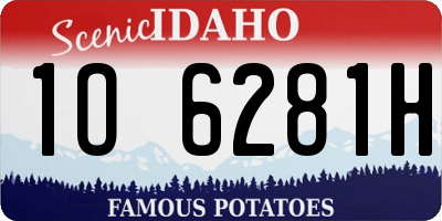 ID license plate 1O6281H