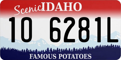 ID license plate 1O6281L