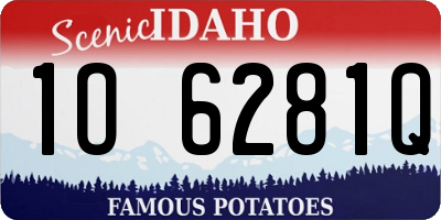 ID license plate 1O6281Q