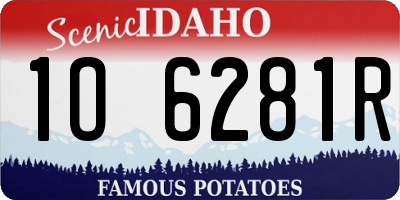 ID license plate 1O6281R