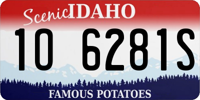 ID license plate 1O6281S