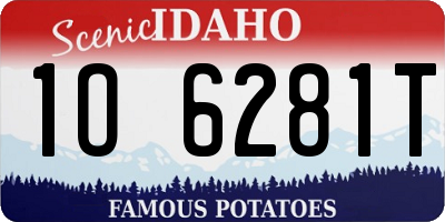 ID license plate 1O6281T