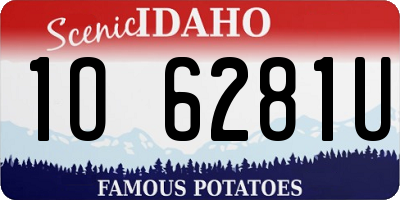 ID license plate 1O6281U