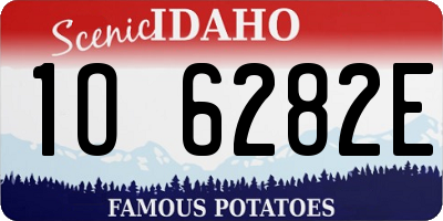 ID license plate 1O6282E