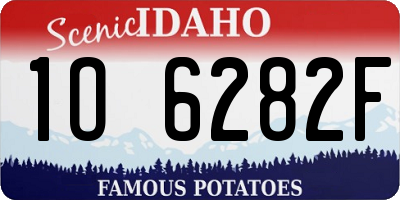 ID license plate 1O6282F