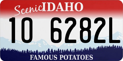 ID license plate 1O6282L
