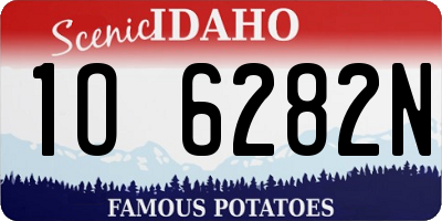 ID license plate 1O6282N