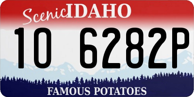 ID license plate 1O6282P