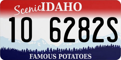 ID license plate 1O6282S