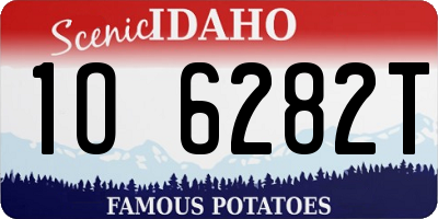 ID license plate 1O6282T