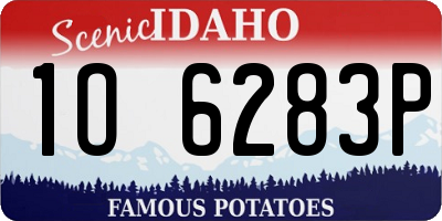 ID license plate 1O6283P