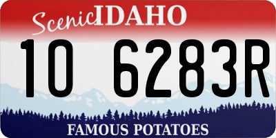 ID license plate 1O6283R