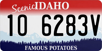 ID license plate 1O6283V
