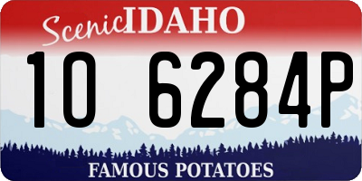 ID license plate 1O6284P