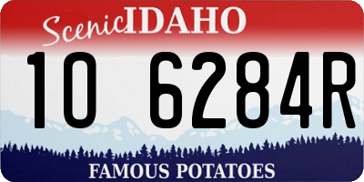 ID license plate 1O6284R