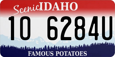 ID license plate 1O6284U