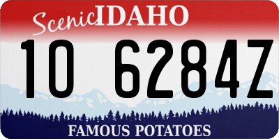 ID license plate 1O6284Z