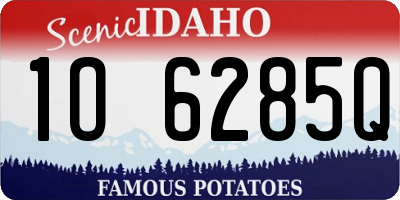 ID license plate 1O6285Q