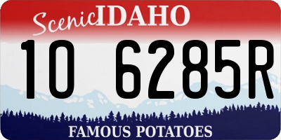ID license plate 1O6285R