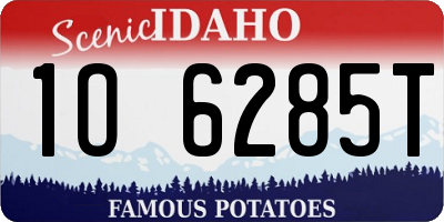 ID license plate 1O6285T