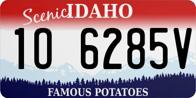 ID license plate 1O6285V