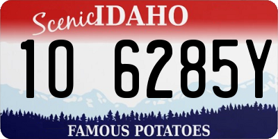 ID license plate 1O6285Y