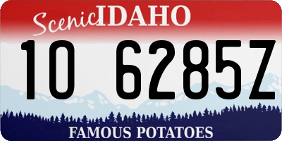 ID license plate 1O6285Z
